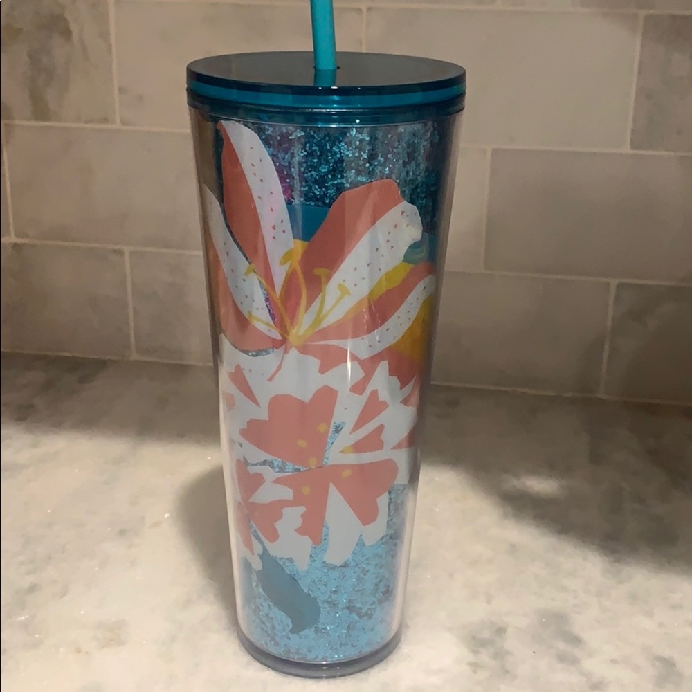 ⭐️SALE 🤩NEW STARBUCKS TUMBLER BLUE SPARKLE - Picture 10 of 13